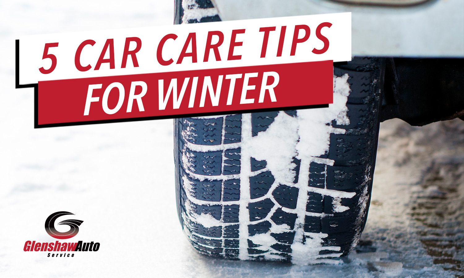 Car care tips for winterImage of car tire in the snow
